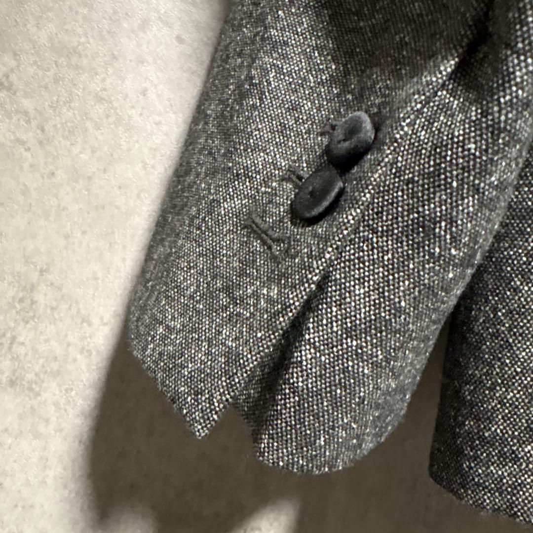ZARA コントラストテクスチャーダブルブレストブレザー EU50