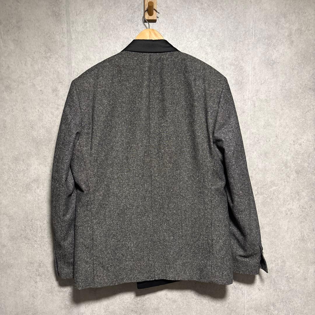 ZARA コントラストテクスチャーダブルブレストブレザー EU50