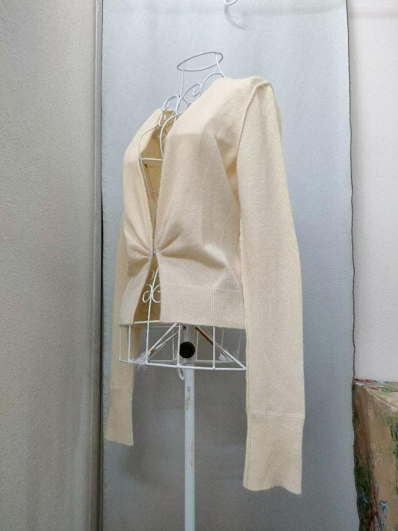 フォクシー　ベージュ　カシミヤ　カーディガン