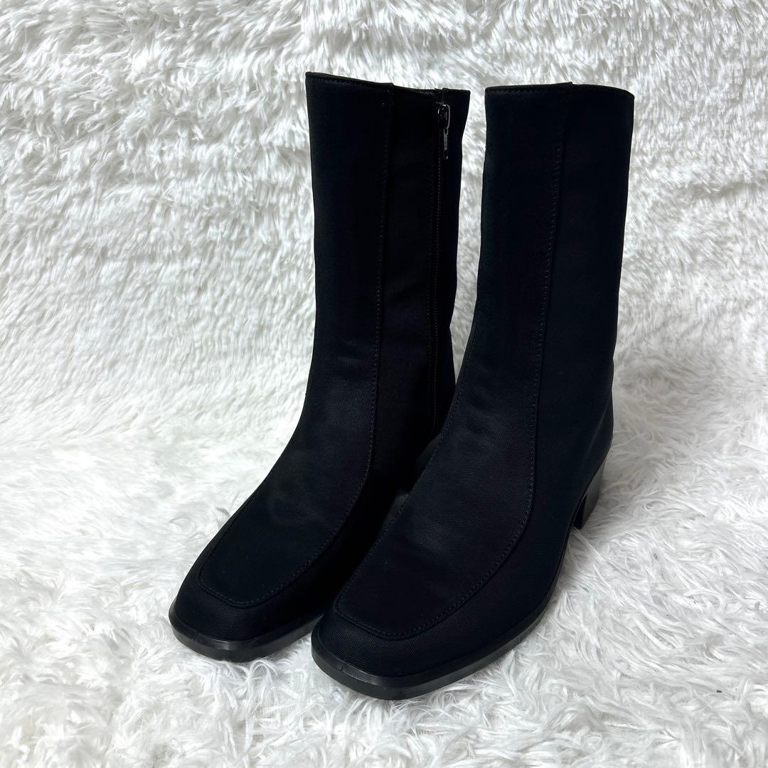 【極美品】TOP DRY GORE-TEX ミドル丈ブーツ ブラック 24cm
