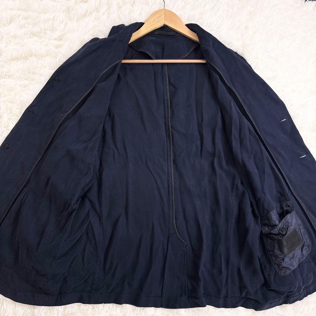 ジョルジオアルマーニ テーラードジャケット 3XL レザータグ ネイビー