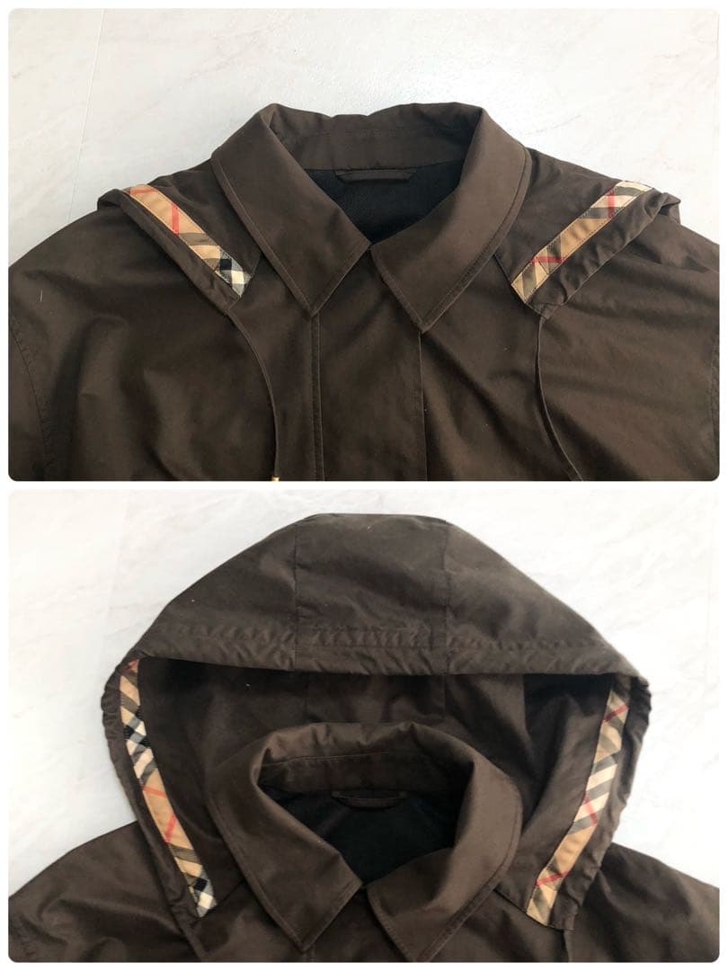 【希少 美品】バーバリー モッズコート ノバチェック　2way 金ボタン L