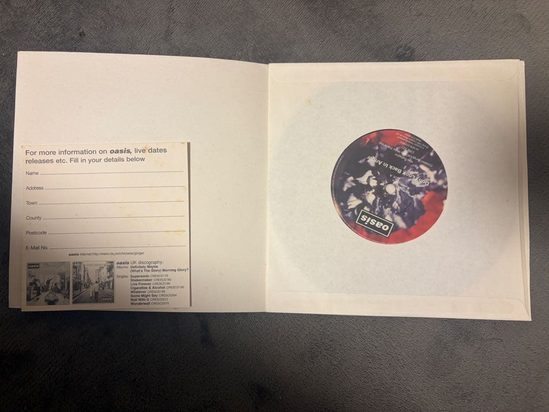 Don't Look Back In Anger 7inch uk版