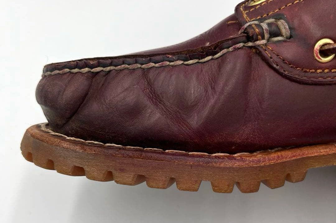 Timberland バーガンディ　モカシン25cm デッキシューズ3eye