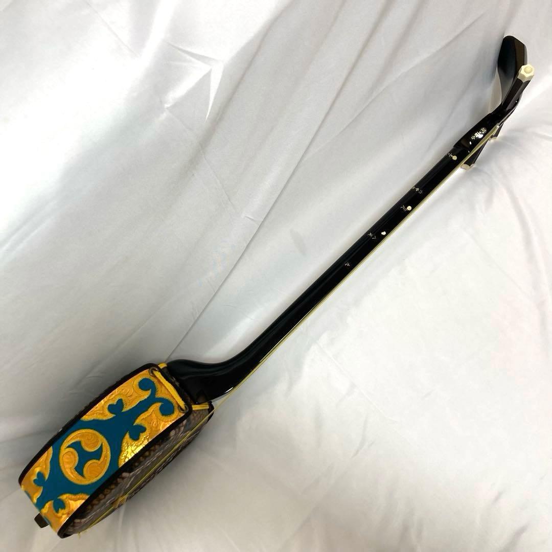 【美品】三線 沖縄 教本 付属品 初心者 人工皮 蛇革 蛇皮 和楽器