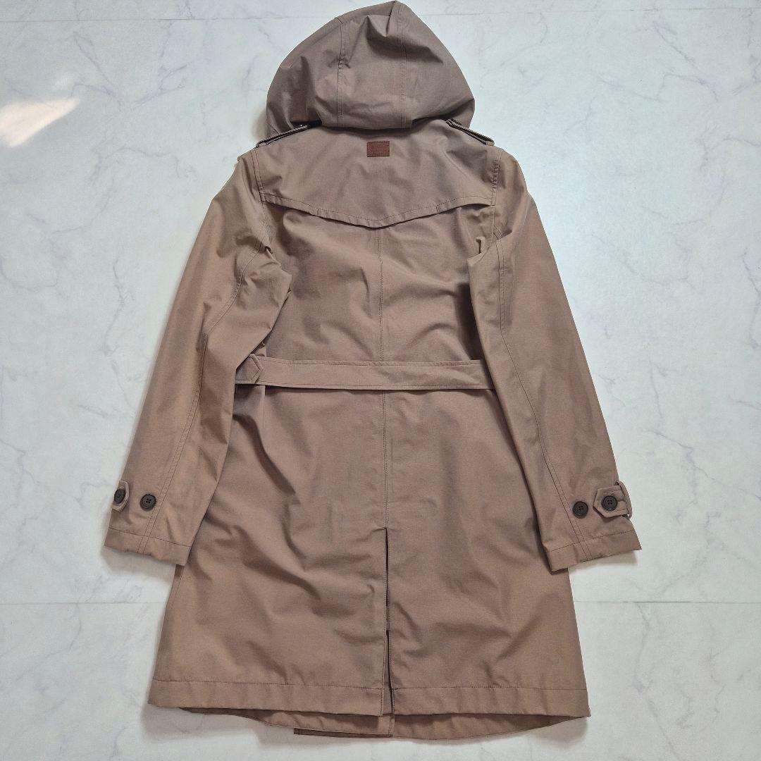 エーグル GORE-TEX トレンチコート ベルト付 ロゴ刺繍 ベージュ
