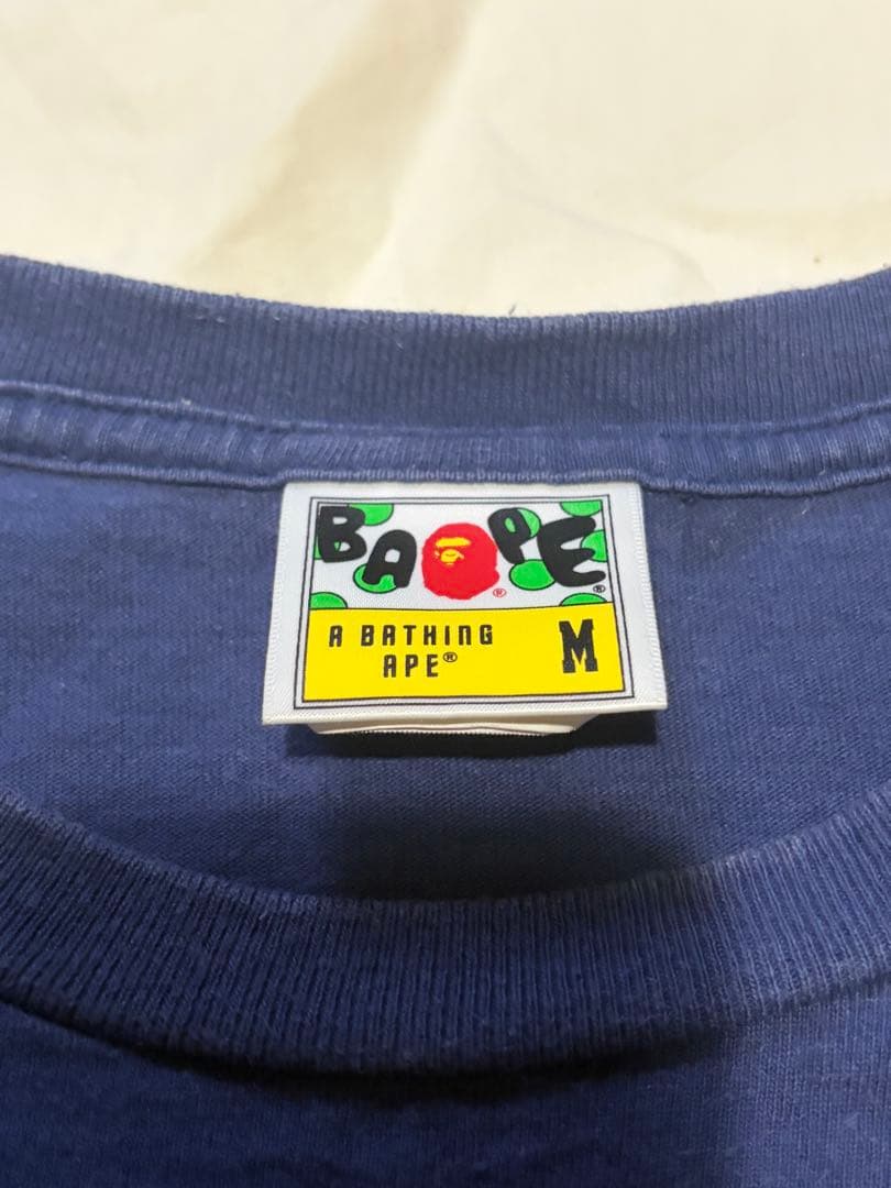 A BATHING APE アベイシングエイプ Tシャツ ネイビー