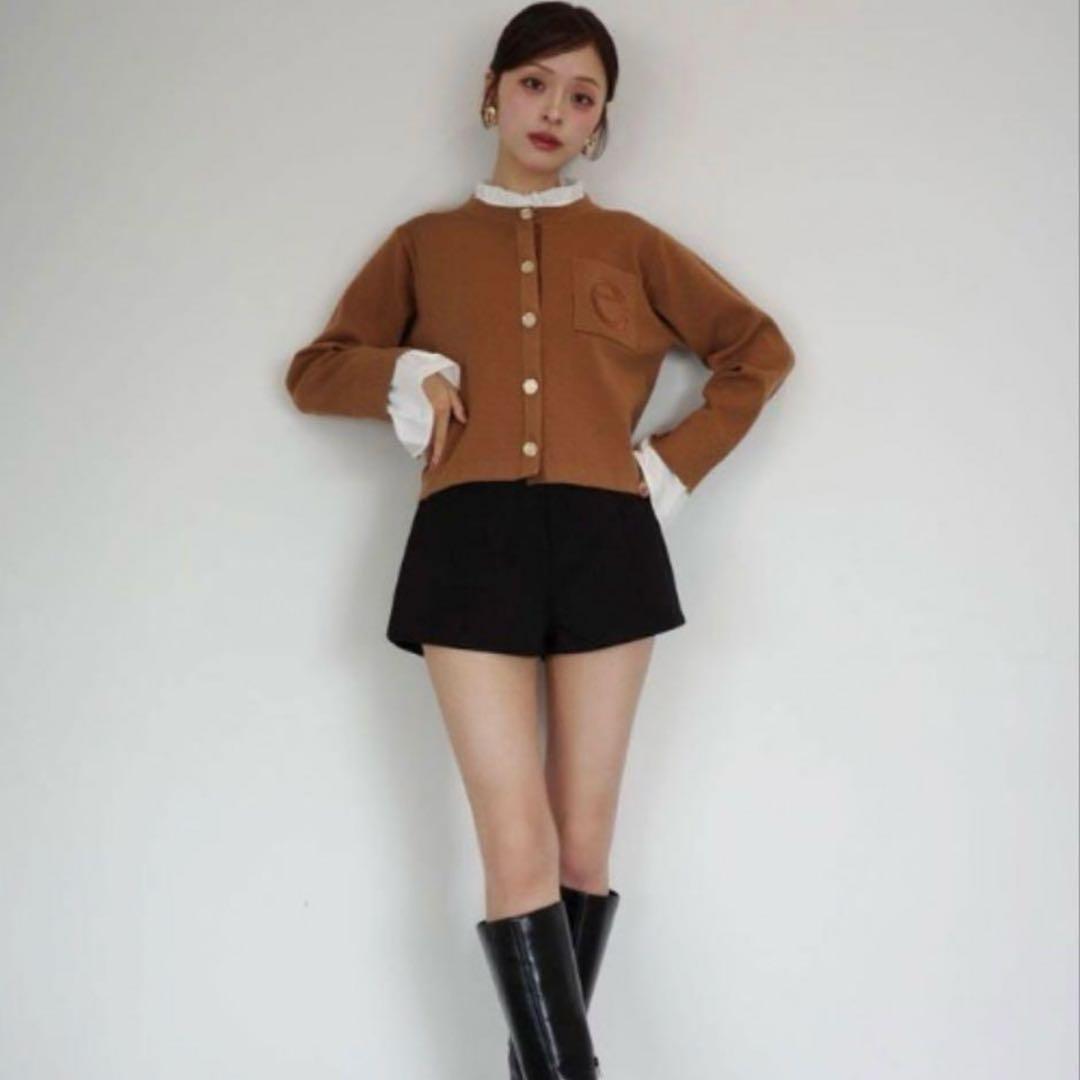 Attached collar ニットジャケット