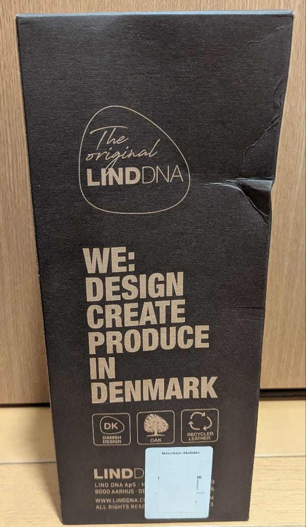 LINDDNA キッチン ペーパー ホルダー デンマーク製 レザー