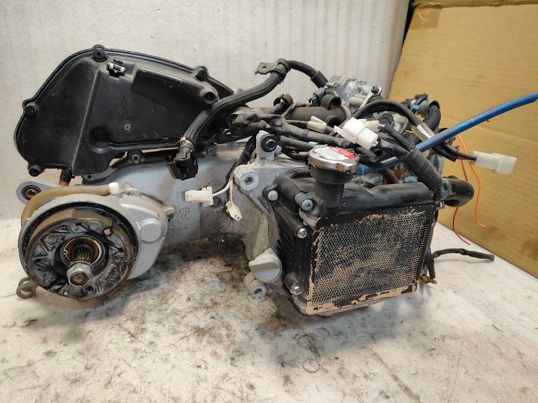 走行7300㌔ SA39J ジョグZRエンジン 駆動系無し