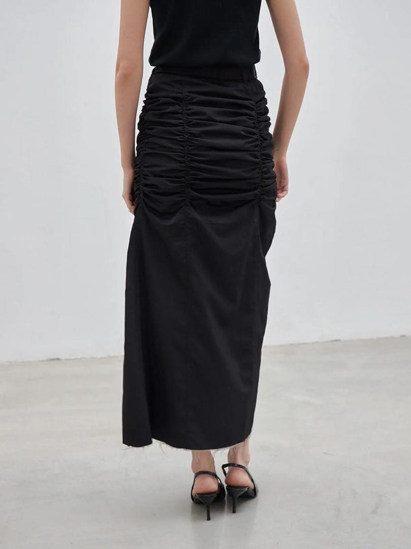 【新品】JOSE MOON/CRUMPLED SLIT SKIRT