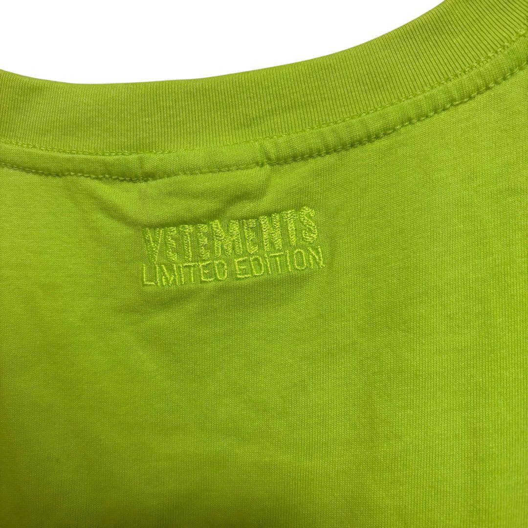 VETEMENTS ヴェトモン　半袖Tシャツ　ロゴプリント　グリーン　メンズ