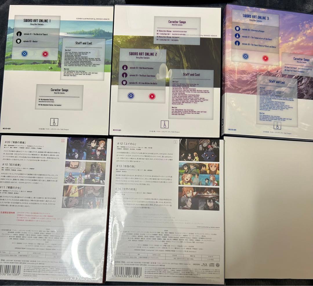 ソードアート・オンライン ソードアートオンライン　Blu-ray 未開封含　美品