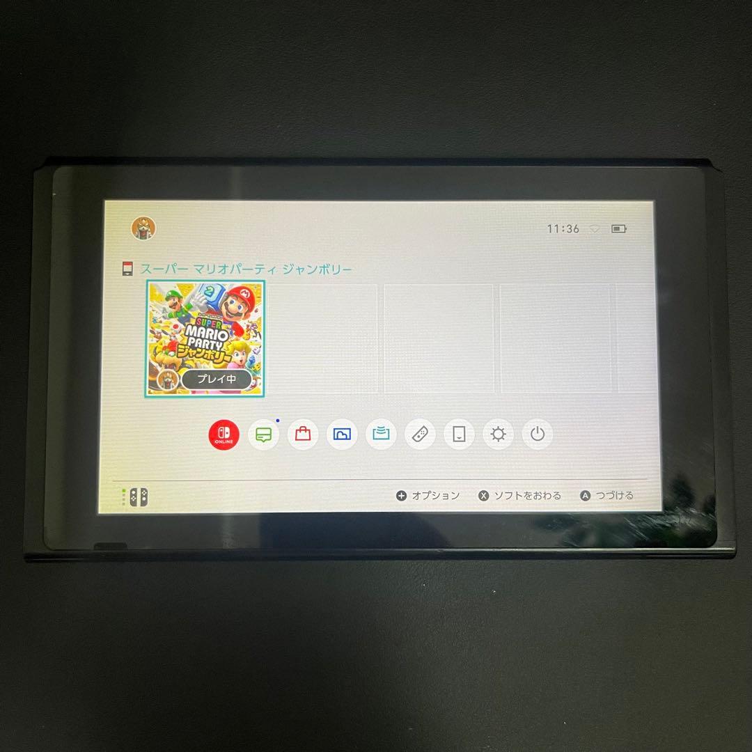 【新品スティック交換済/バッテリー強化版】Switch 本体 グレー　任天堂