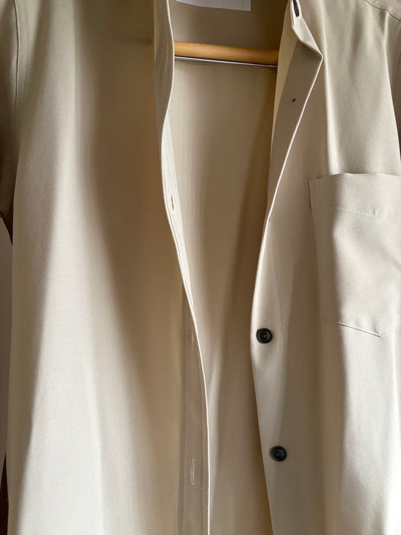 SOEJU ソフトオックスシャツワンピースM ベージュ 美品