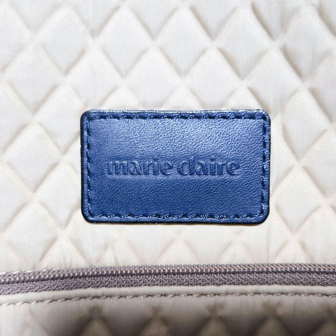 限定値下☆marie claire 本革 レザー ボストンバッグ 2WAY