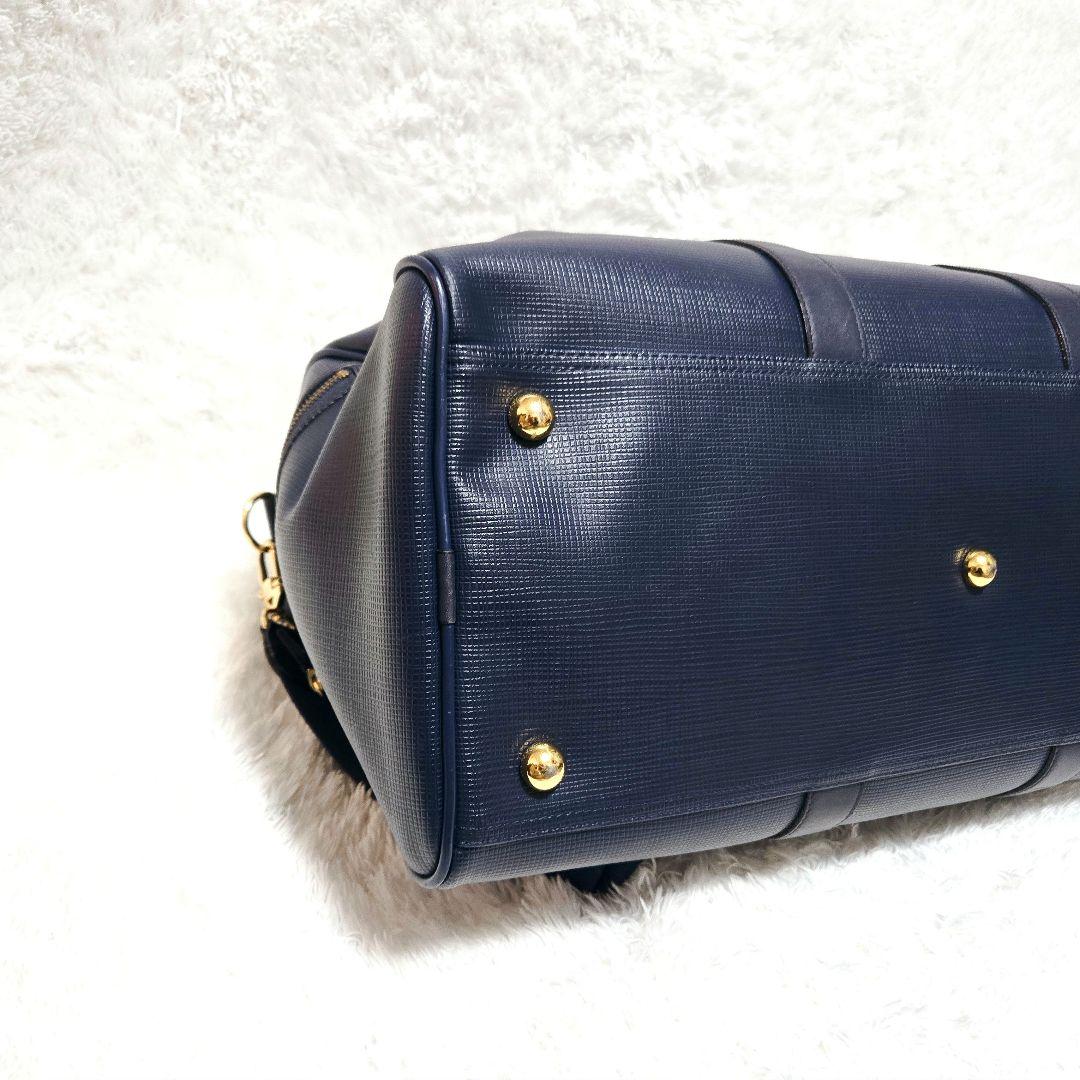 限定値下☆marie claire 本革 レザー ボストンバッグ 2WAY