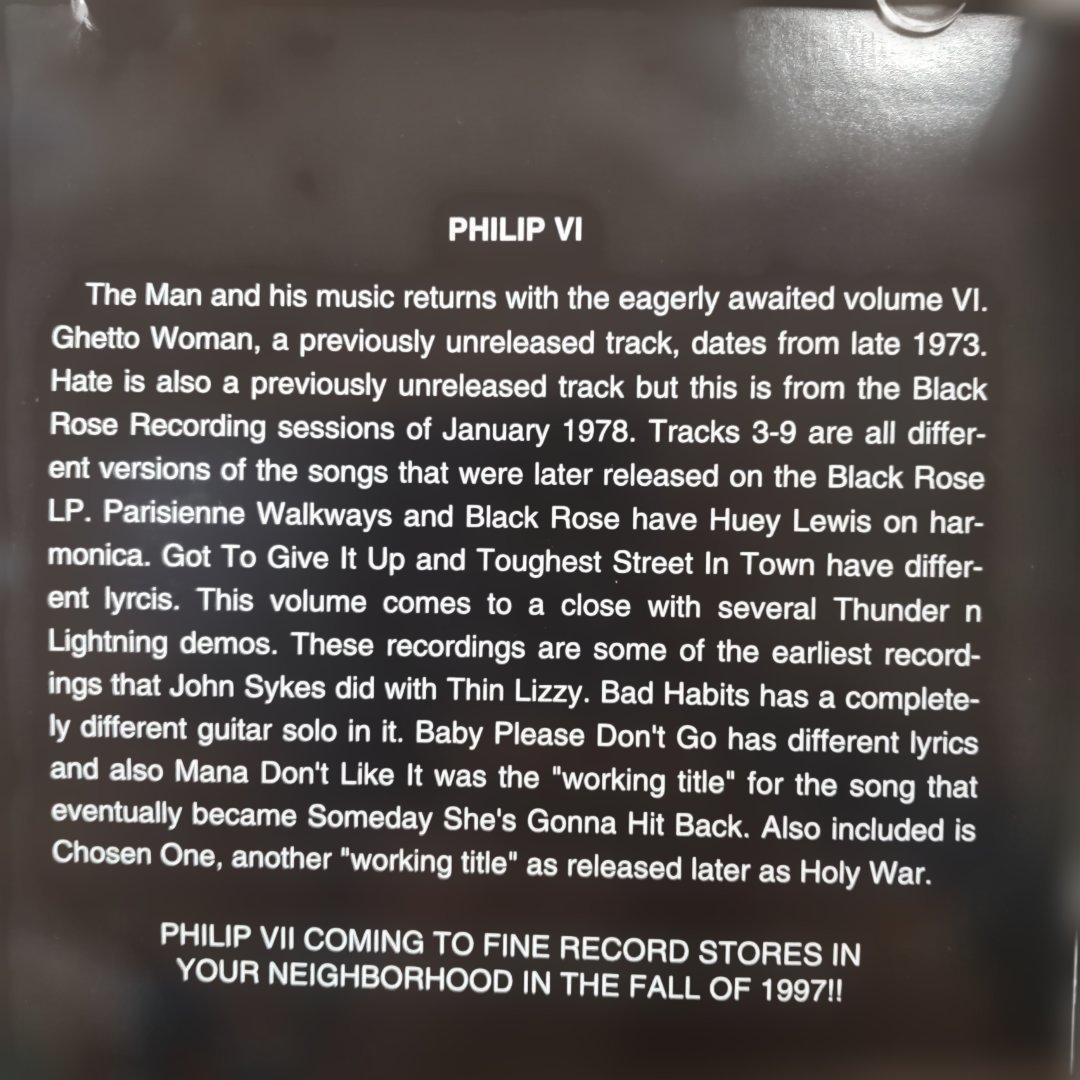 ThinLizzy PhilipTheManAndHisMusic全7巻セット