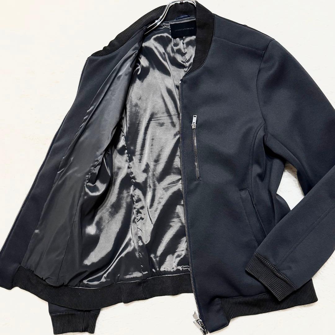 美品 L/ジュンハシモト MA-1 ブルゾン ボンバージャケット wzip