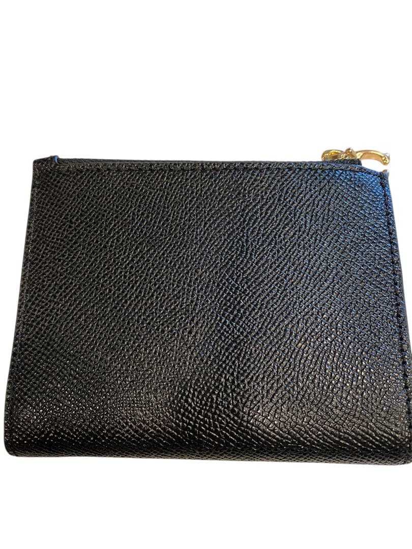 【美品】COACH コーチ　二つ折り財布　ブラック ミニ財布