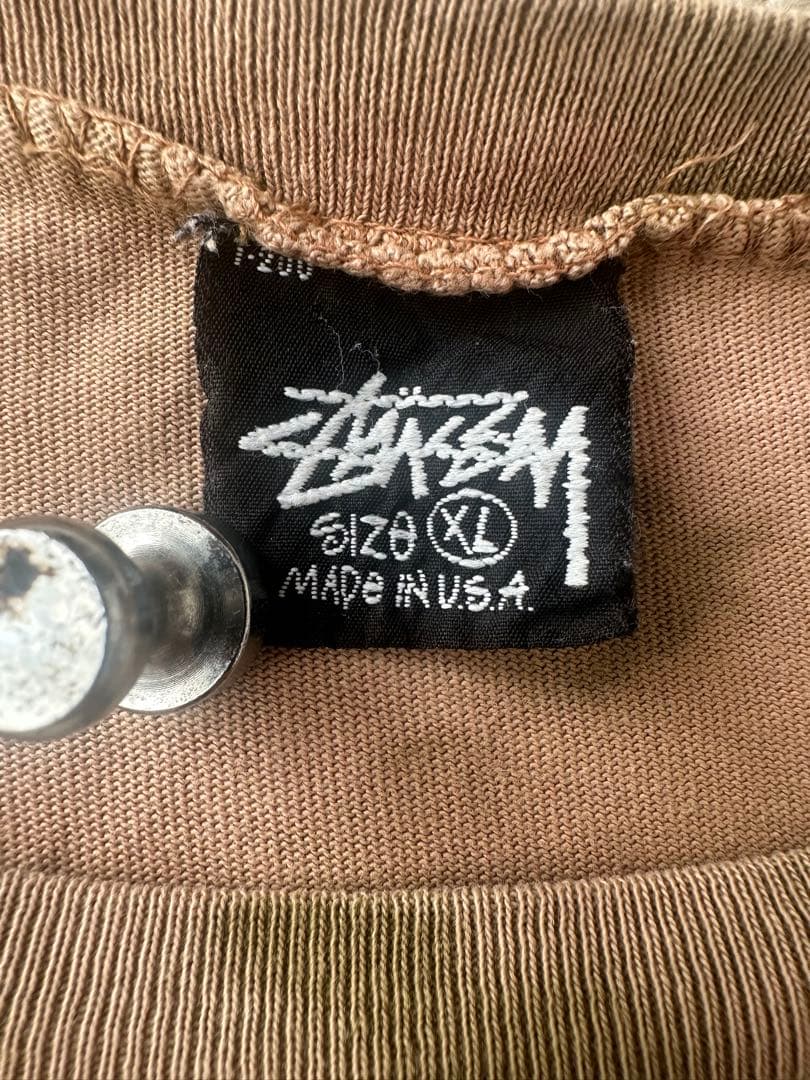 80s OLD STUSSY Tシャツ 黒タグ後期 Ⓡマークなし