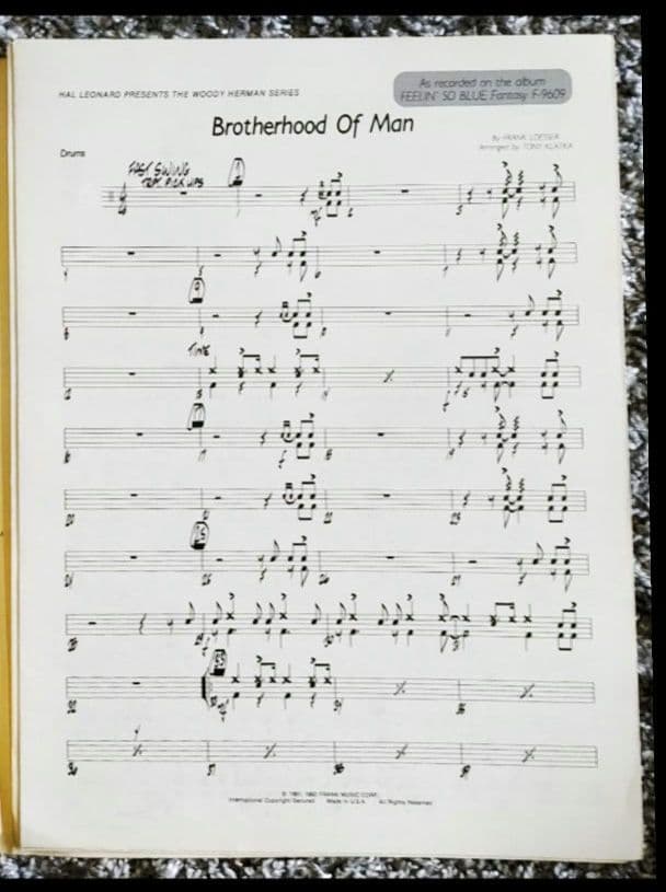 ビッグバンド譜： Brotherhood of Man/Woody Herman