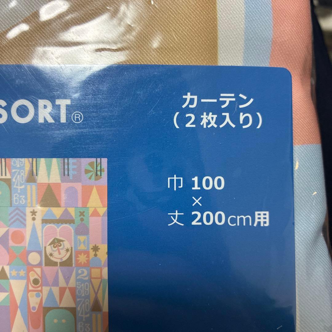 ディズニー　カーテン　100×200 2枚入り