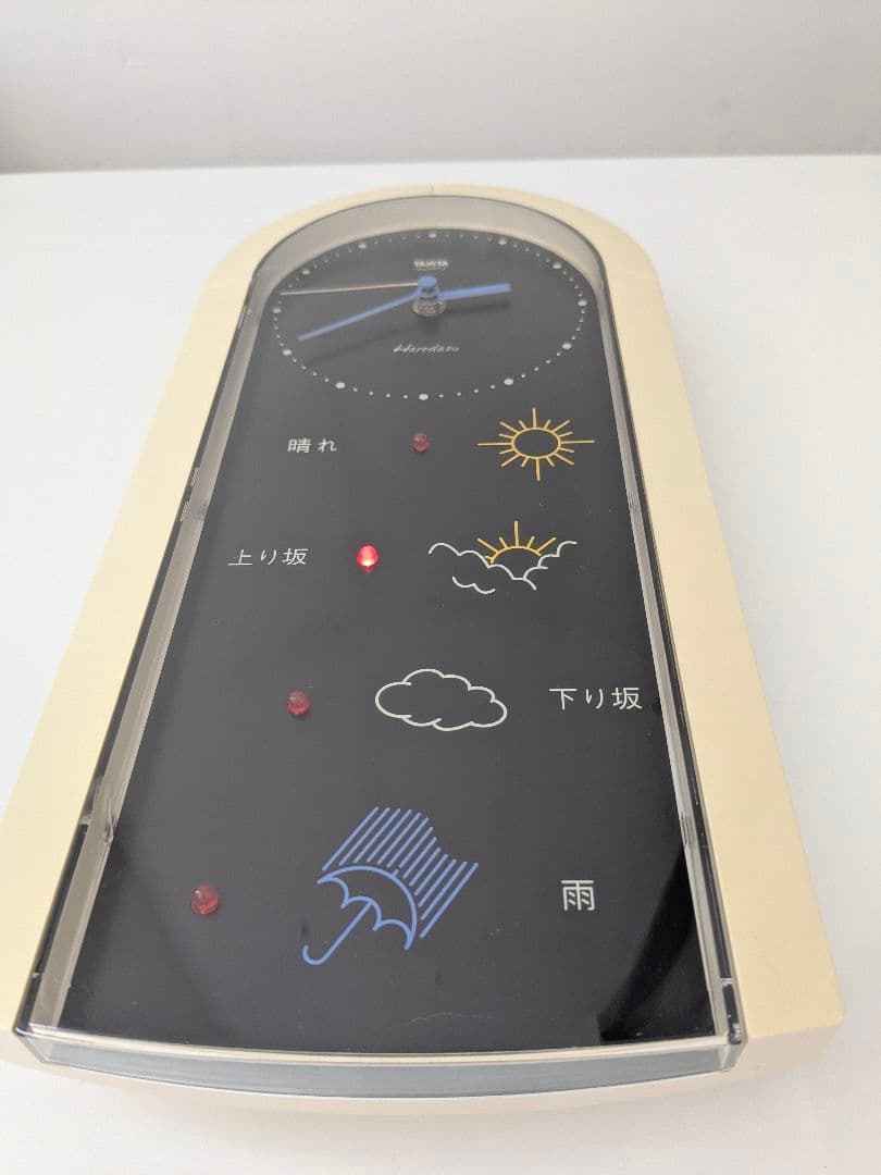 89-90s ヴィンテージ 天気予報付き 掛け時計 レトロポップ スペースエイジ