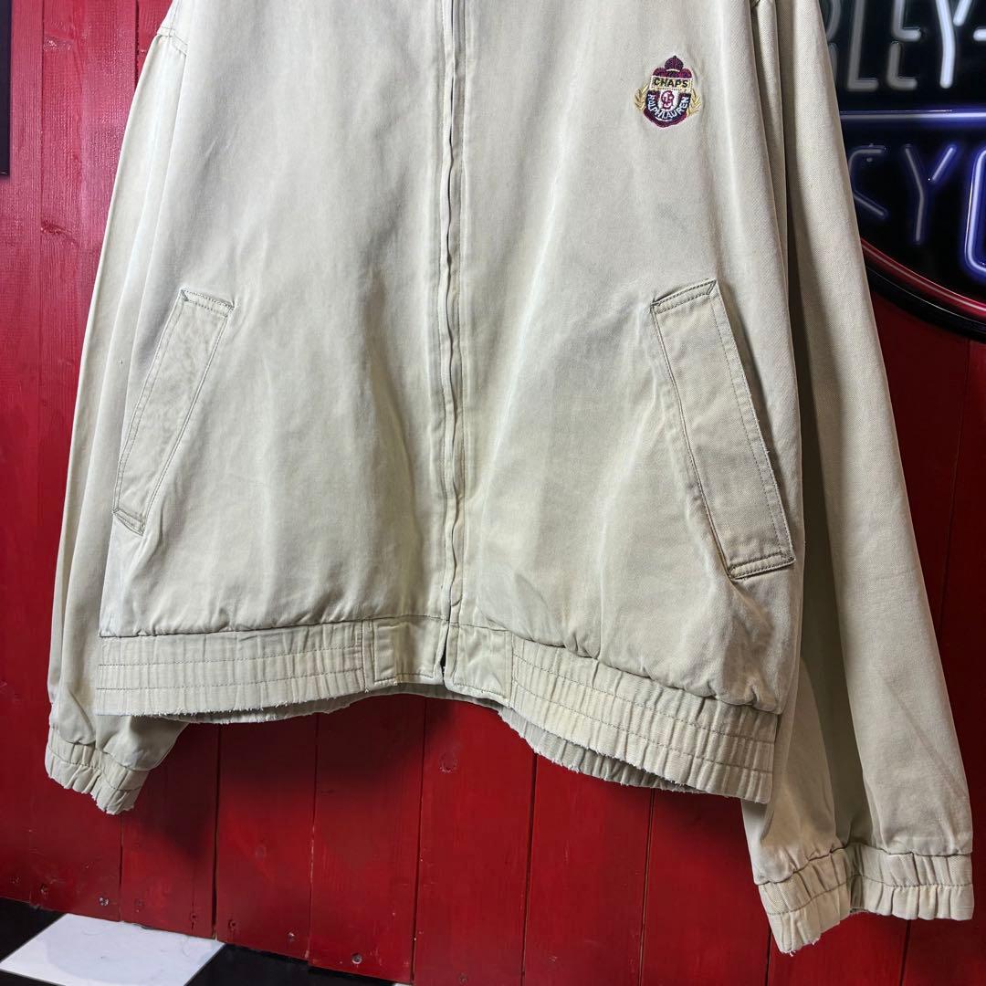 90s CHAPS RALPH LAUREN スウィングトップ　ベージュ