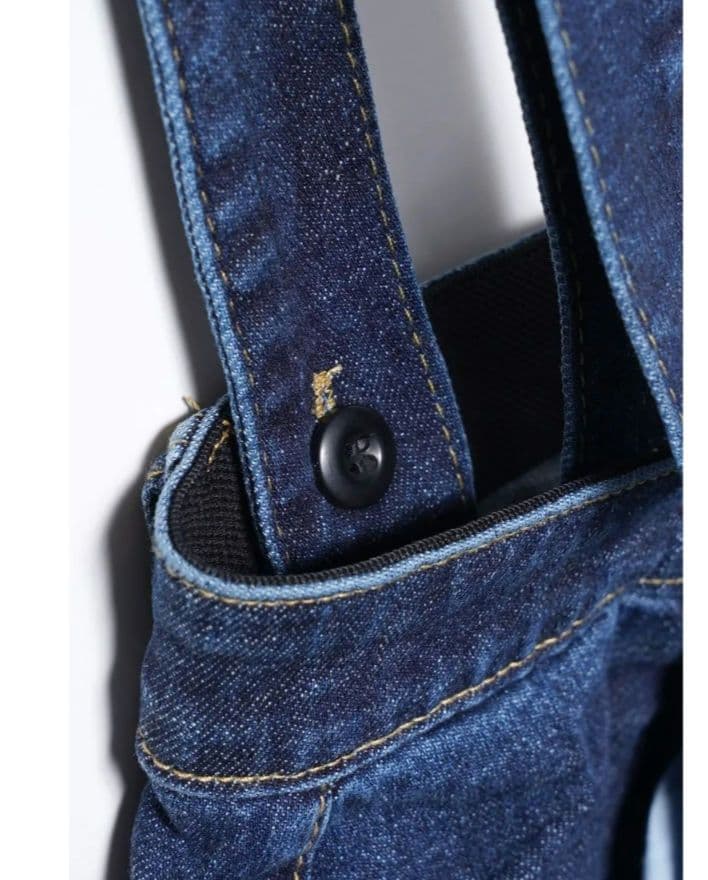 INDIMARK サスペンダー ワイドデニム ベーシックブルー WJ181