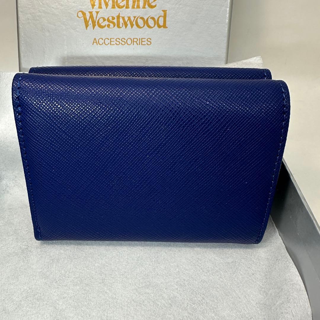 【新品・訳アリ】Vivienne Westwood 三つ折り財布 ブルー
