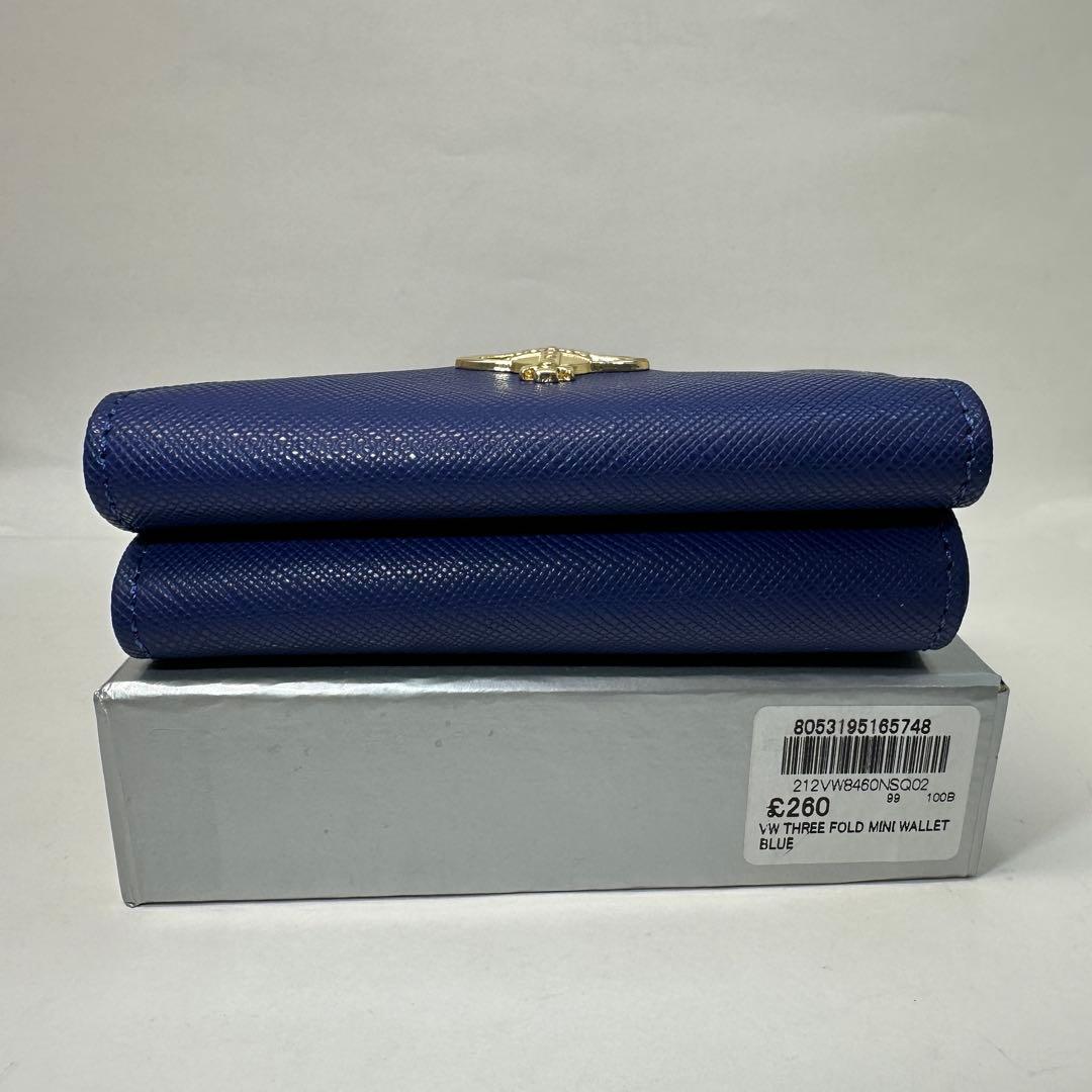 【新品・訳アリ】Vivienne Westwood 三つ折り財布 ブルー