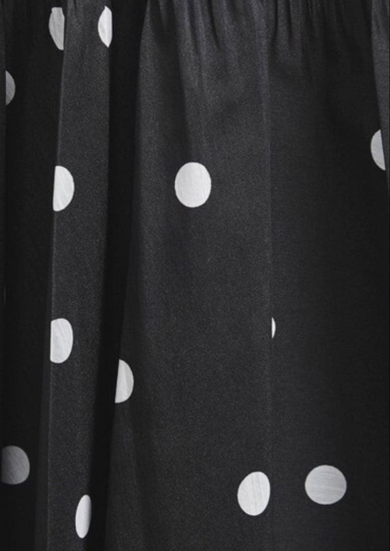 UNITED ARROWS 24AW オーガンジー プリント プリーツスカート黒