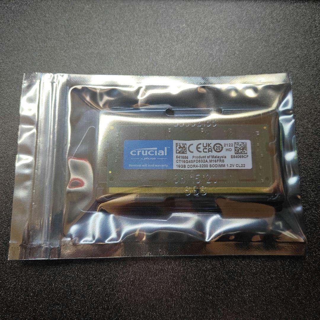crucial 16GB DDR4-3200 SO-DIMM メモリー
