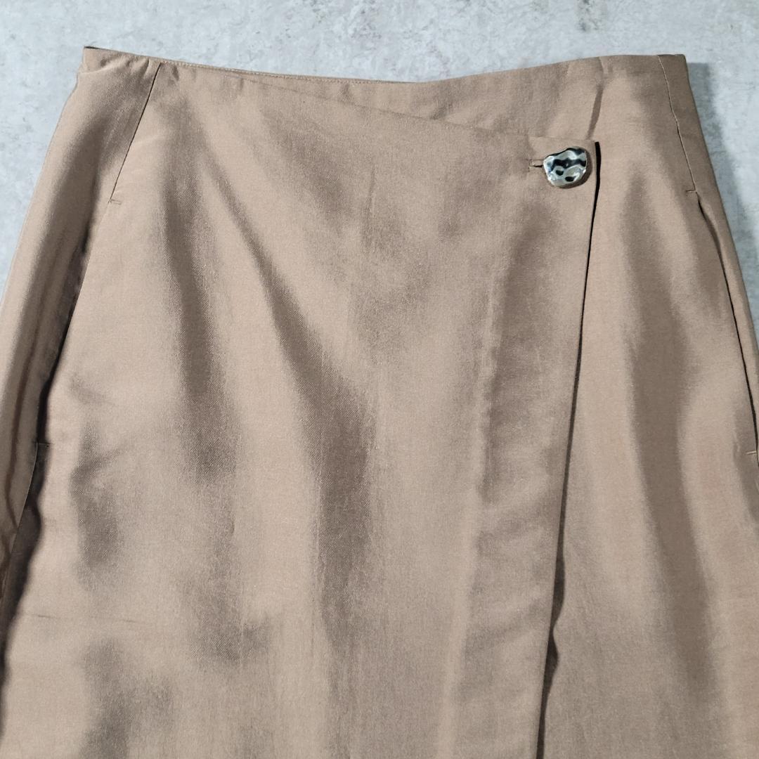 【美品】VINCE ヴィンス ラップ風 ロングスカート S 0サイズ