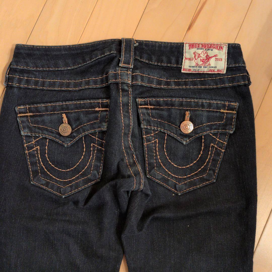 True Religion ダークデニム ストレイトカットデニム　24インチ