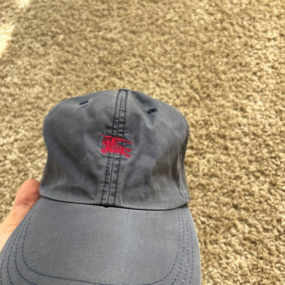 Vintage Burberry cap フェード 襤褸