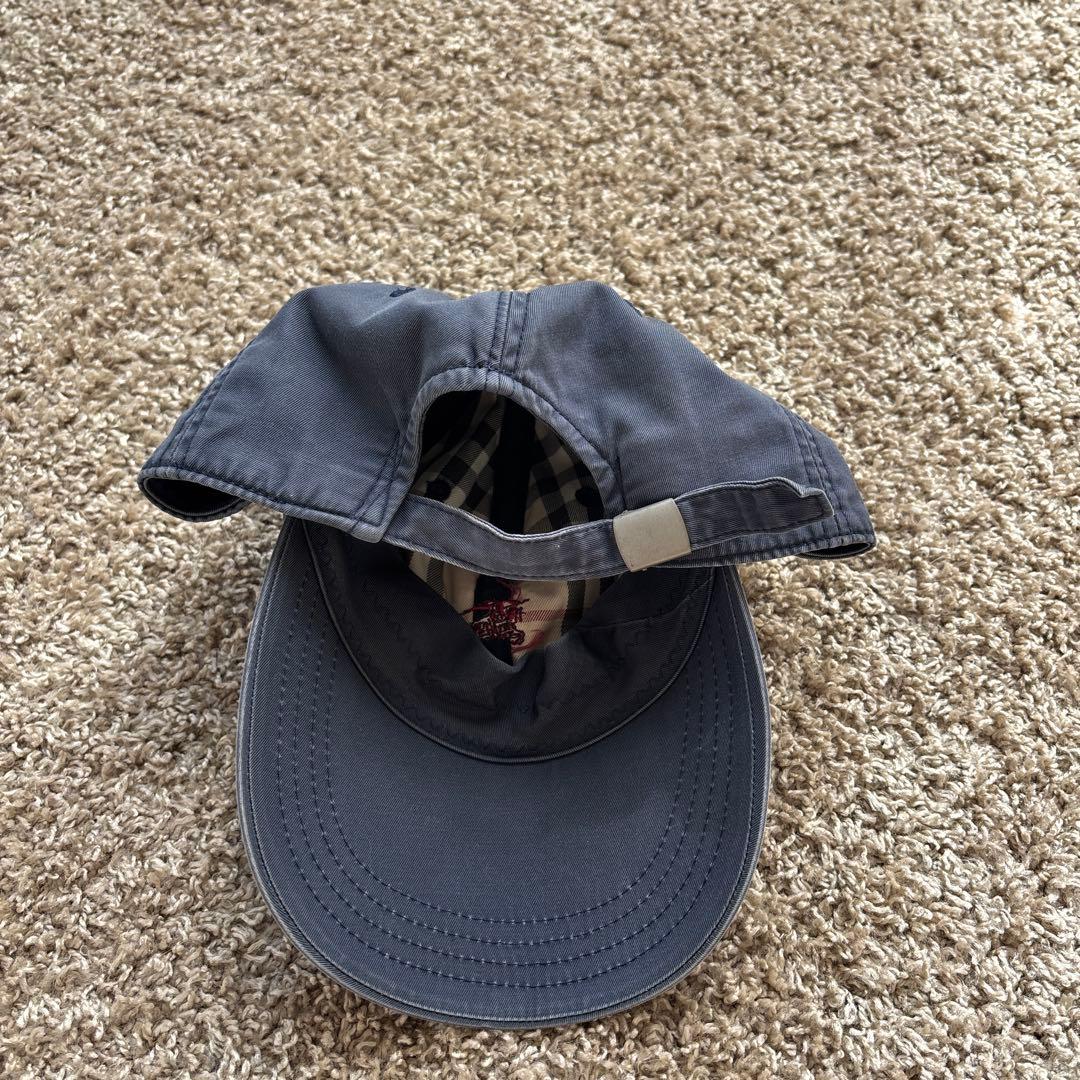 Vintage Burberry cap フェード 襤褸