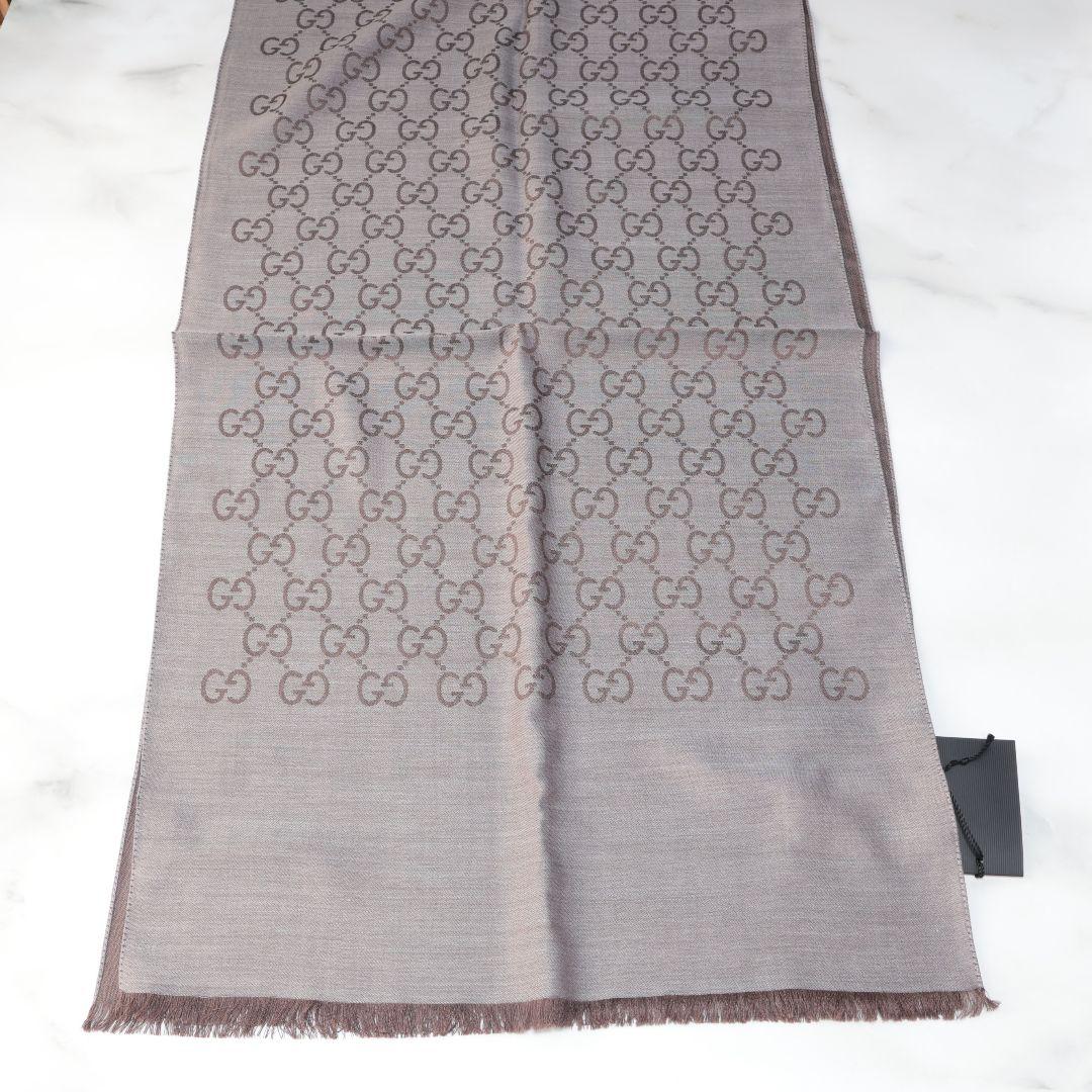 未使用 グッチ GUCCI 薄手ストール GGロゴ スカーフ マフラー