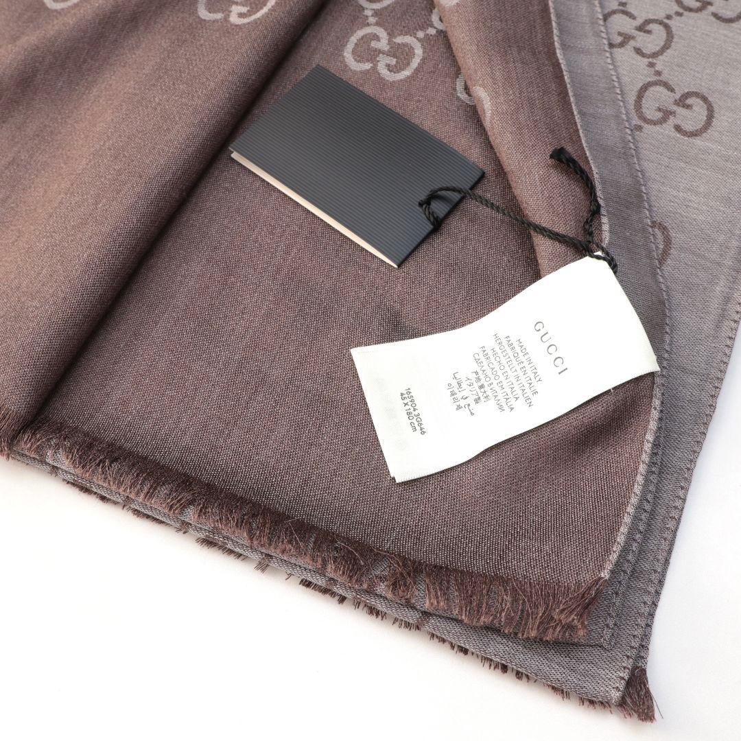未使用 グッチ GUCCI 薄手ストール GGロゴ スカーフ マフラー