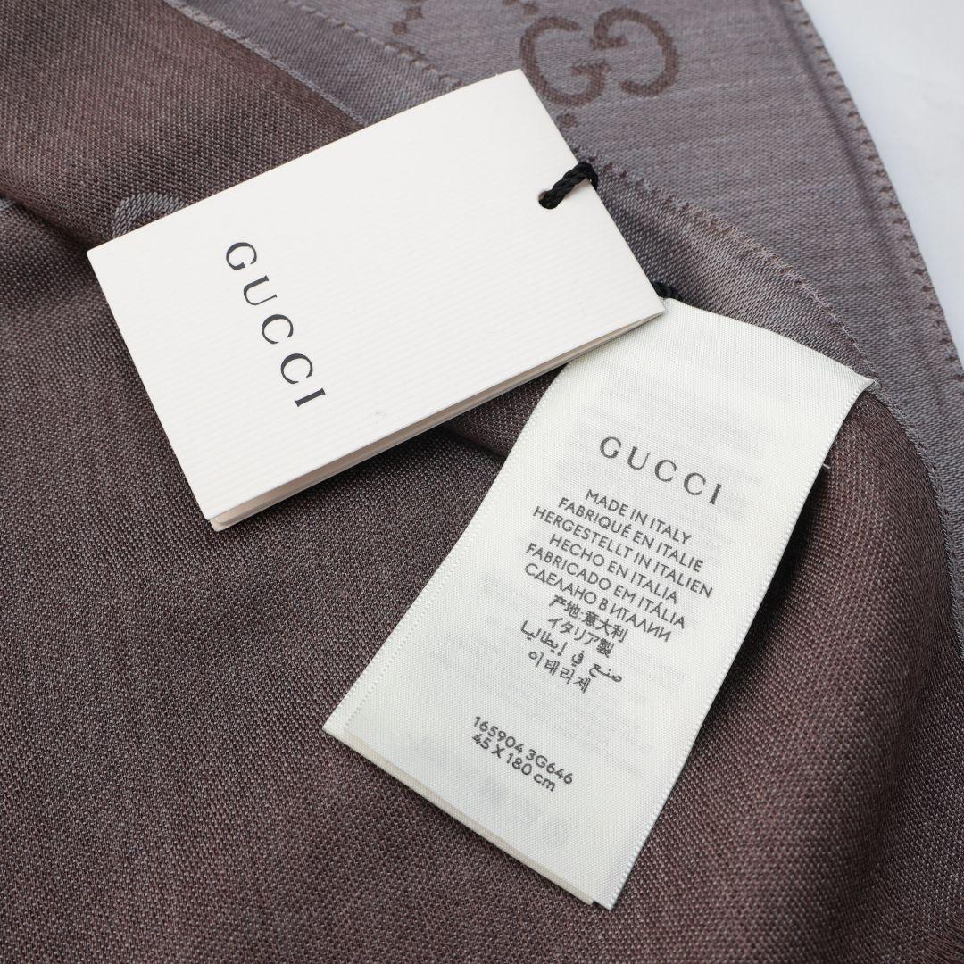 未使用 グッチ GUCCI 薄手ストール GGロゴ スカーフ マフラー