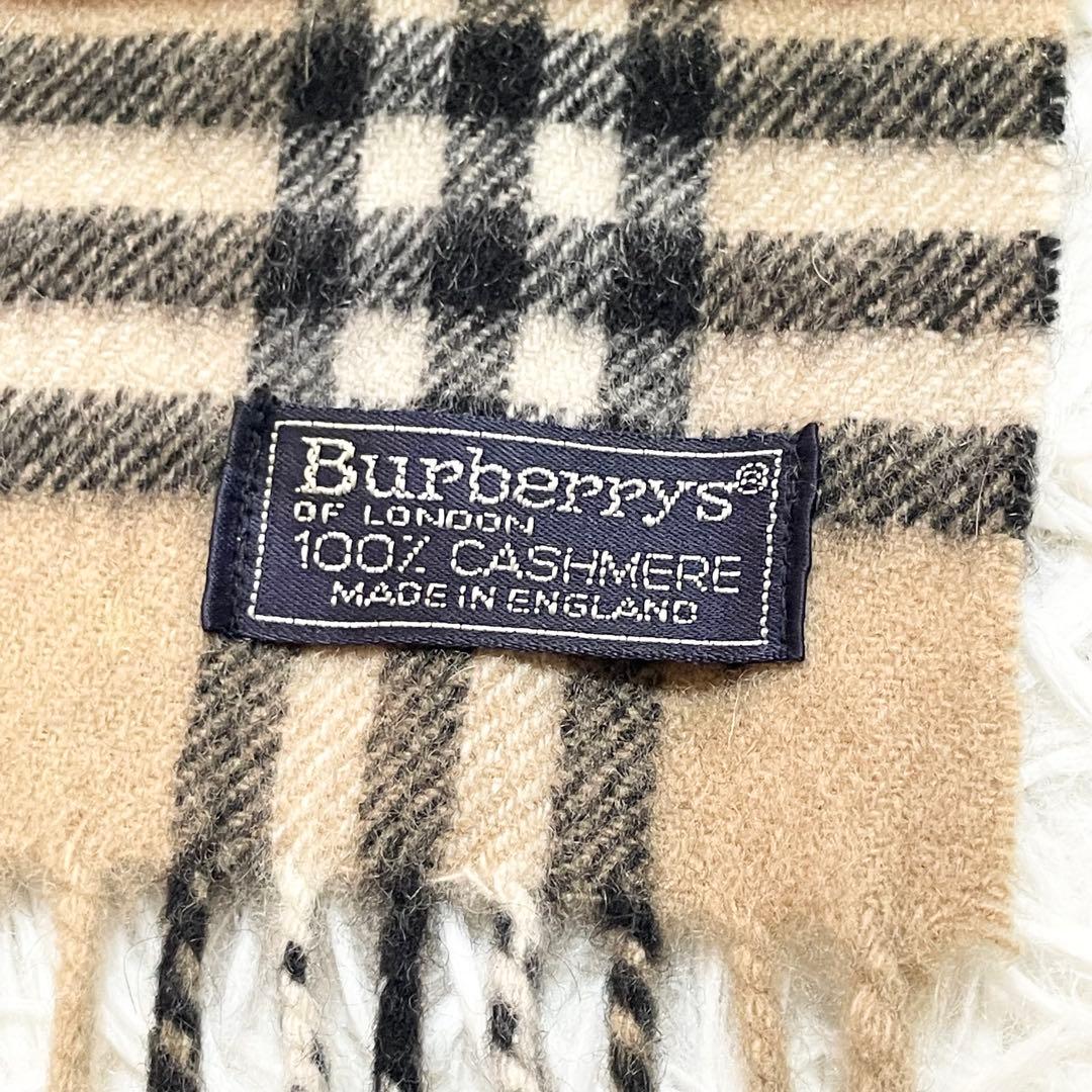 【カシミヤ100%】Burberrys バーバリー マフラー ノバチェック