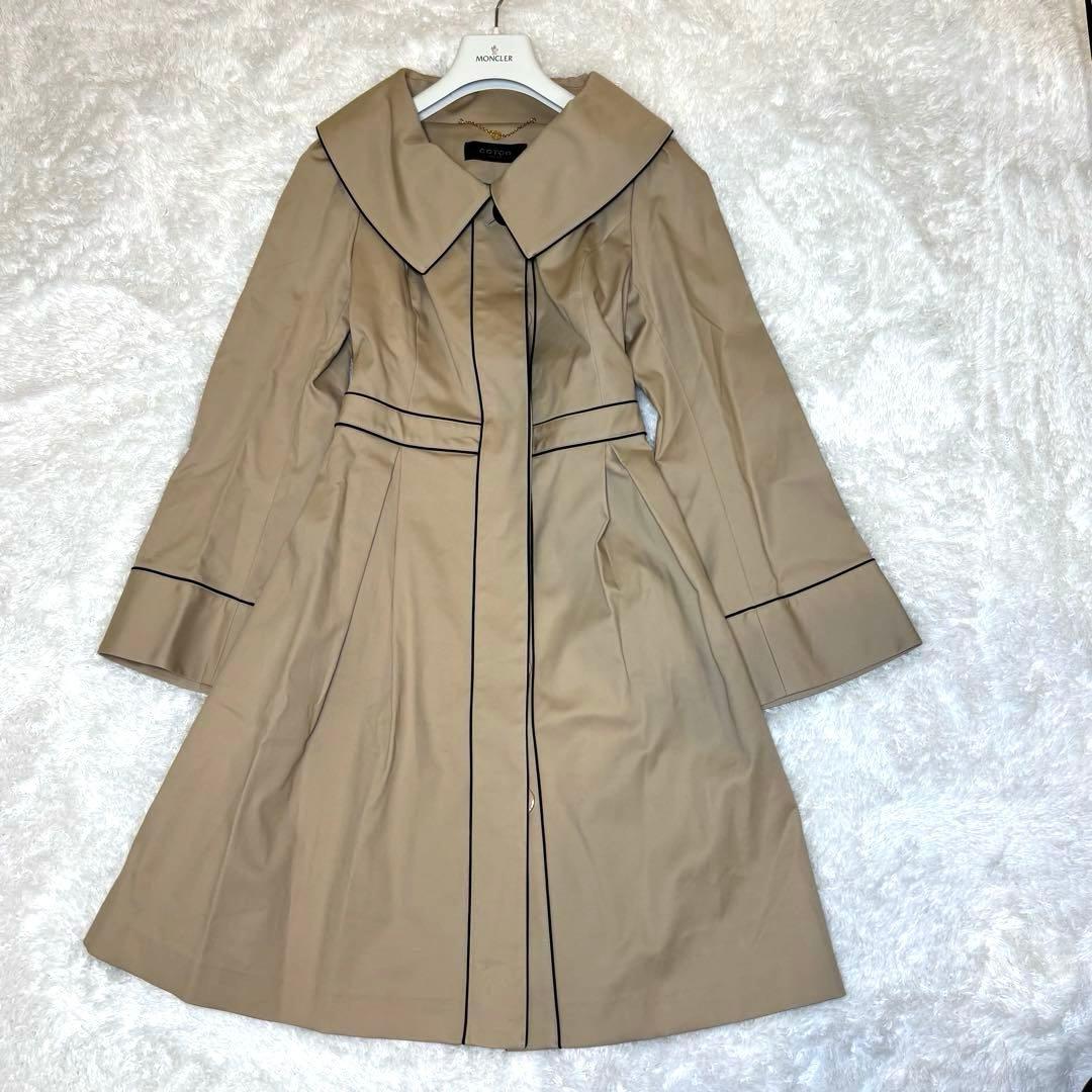 【美品】COTOO トレンチコート　スプリングコート リボンベルト38