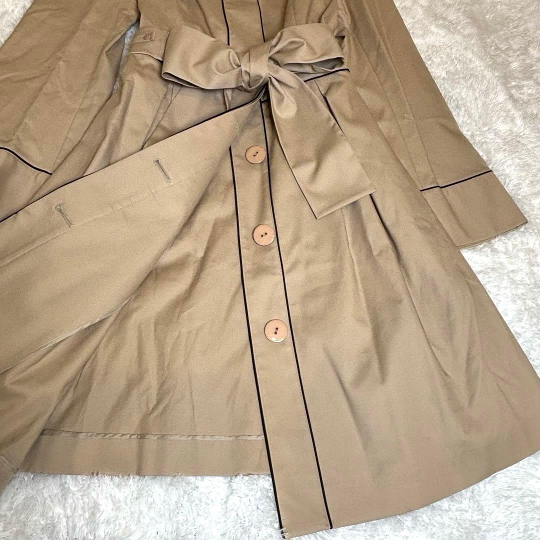 【美品】COTOO トレンチコート　スプリングコート リボンベルト38
