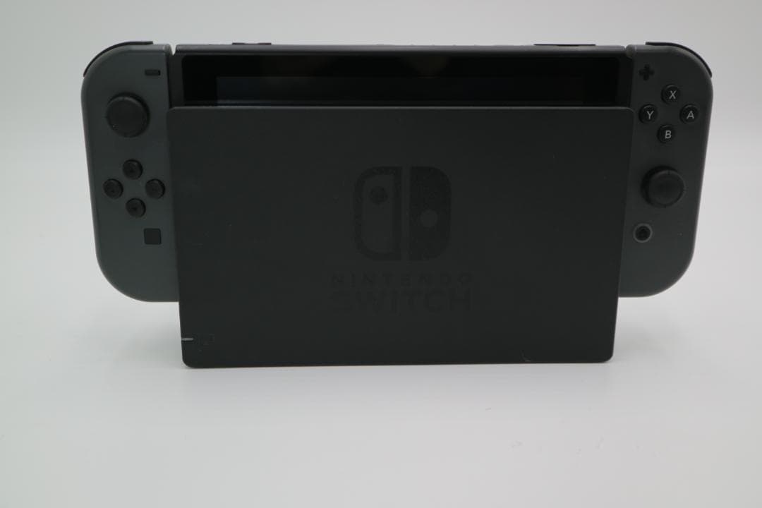 ユウ　Nintendo Switch グレー 純正 ジョイコン グリップ付