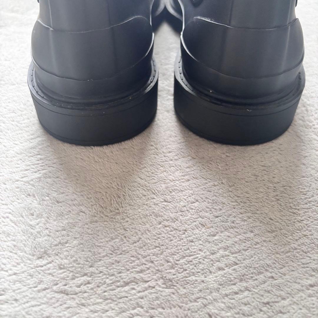 【美品✨】HUNTER ブラック ショートブーツ　チェルシーブーツ　UK3