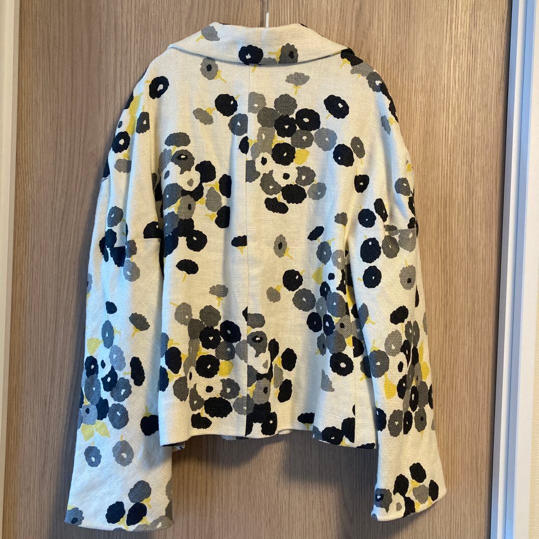 希少ヴィンテージMARNIマルニ花柄ジャケットミモザ柄リネン