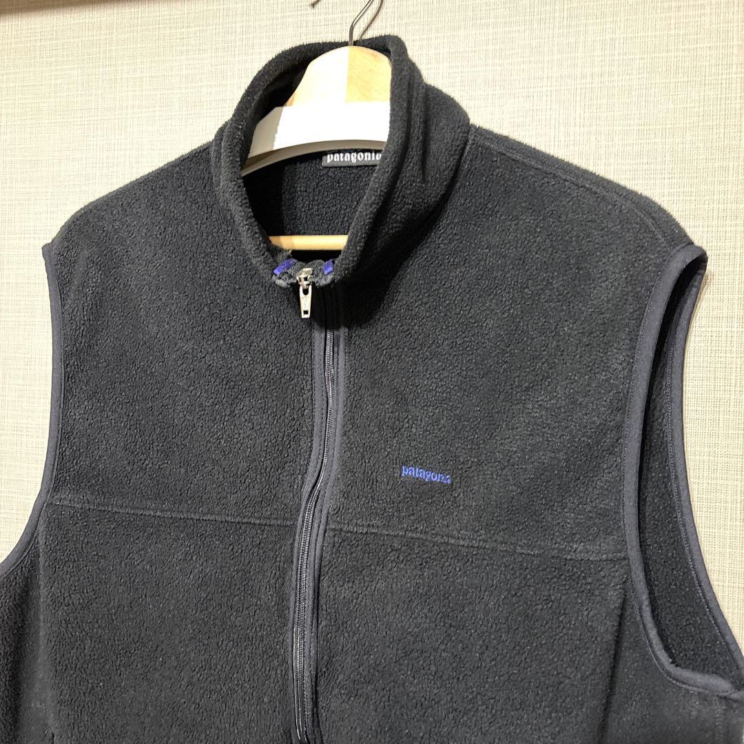 最終価格 patagonia フリース ベスト シンチラ 黒 L 90s USA