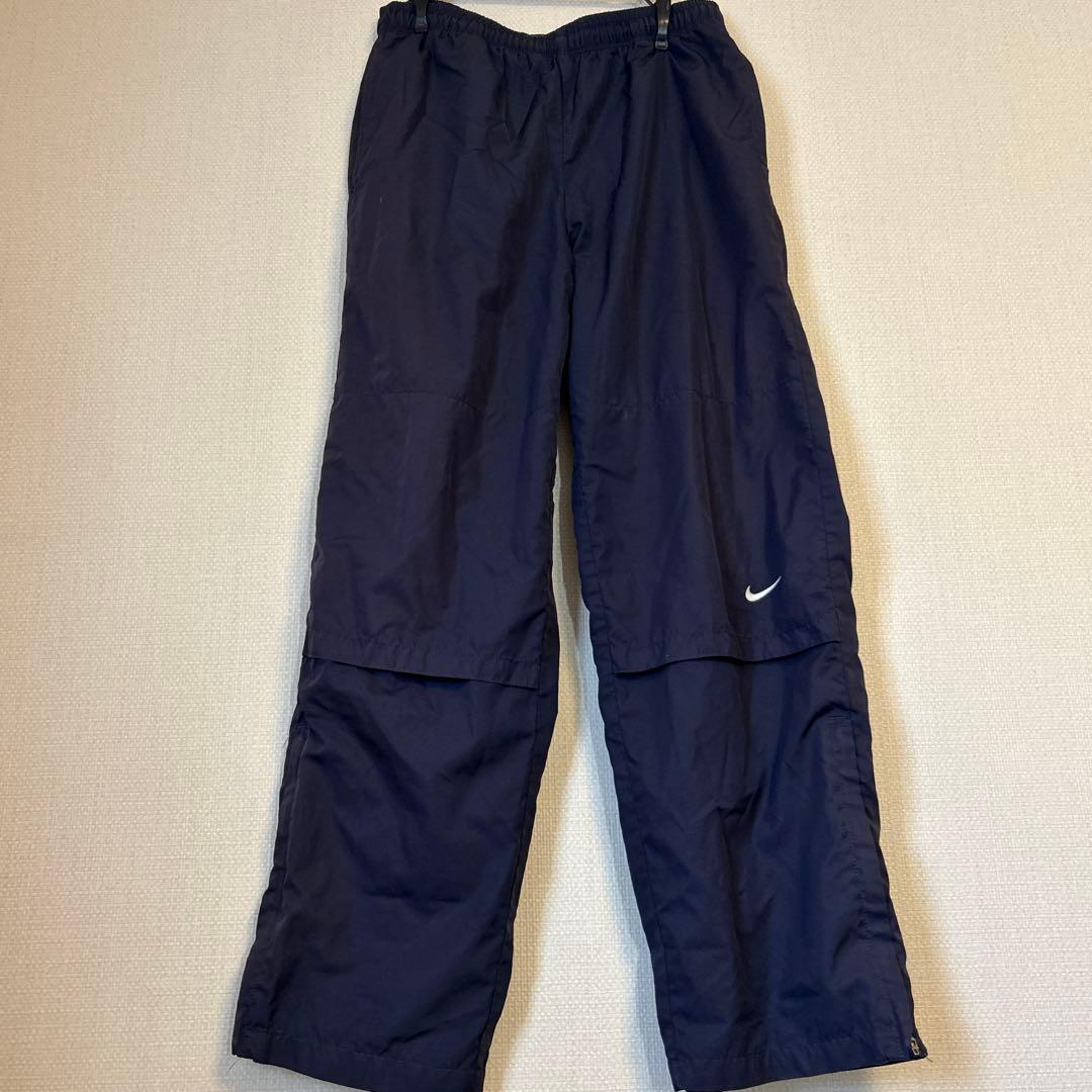90s NIKE ギミック ナイロンパンツ スリット 切り替え 太め フェード