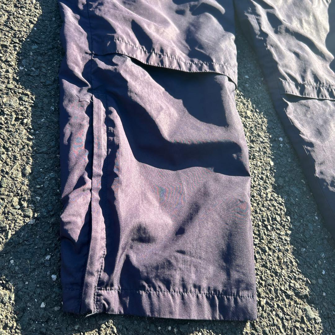 90s NIKE ギミック ナイロンパンツ スリット 切り替え 太め フェード